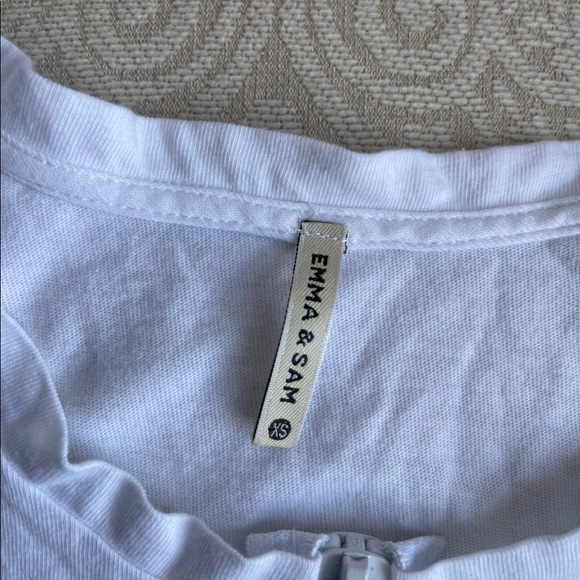 LF Emma & Sam White Crop Top - Picture 3 of 4